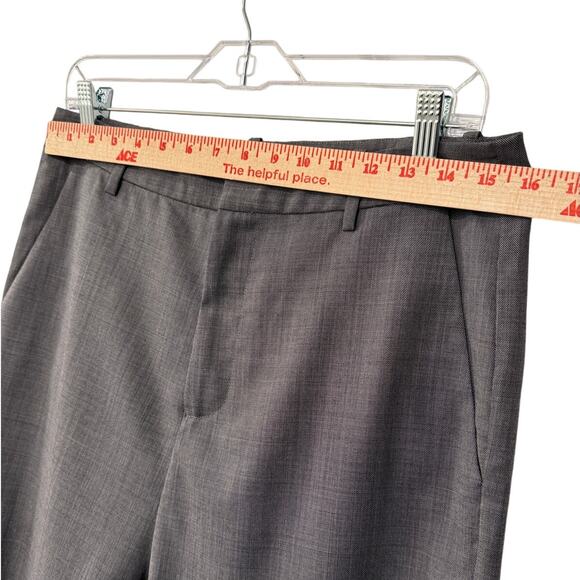 NWT! Nili Lotan 6 Iconic $495 Virgin Wool Paris Pants Drop Crotch Slouchy Gray - Picture 5 of 10